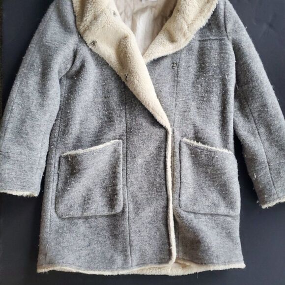 Zara Plush Outerwear Coat - Picture 5 of 10